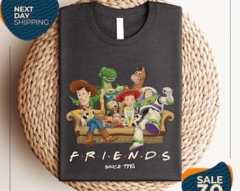 Disney Toy Story Shirt | Women's Crop Top Style | Buzz Lightyear Woody Jessie Bo Peep Design | Best Friends Trip 1995 | Retro 90s Disney Tee