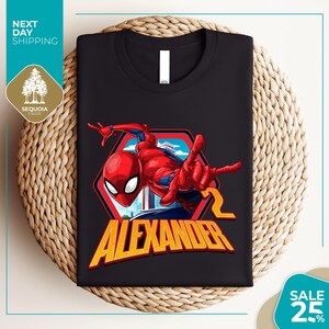 a t - shirt with a spiderman graphic on it