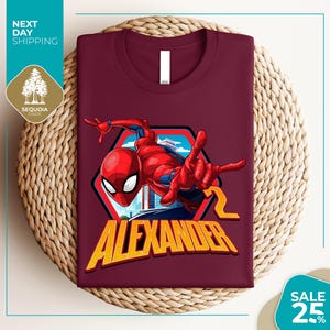a t - shirt with a spiderman graphic on it