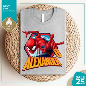 a t - shirt with a spiderman graphic on it