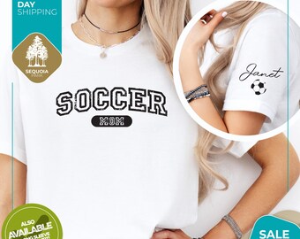 Custom Soccer Mom Shirt | Personalized Soccer Mom T Shirt | Customized Soccer Mom Gifts | Soccer Mama Tee | Soccer Mom Shirt