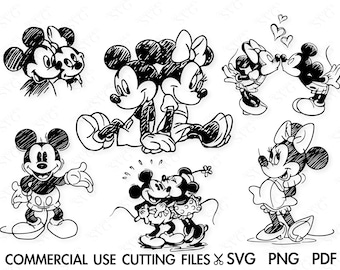 Mickey Mouse SVG bundle, Minnie Mouse Svg, Retro Mickey Minnie Clipart, Minnie T-shirt, Mickey T-shirt, Disney Trip Svg, Family Vacation
