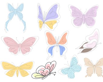 Butterfly SVG, Butterfly Bundle SVG, Layered Butterfly SVG, Butterfly Files for Cricut, Digital Cut File, Butterflies Svg, Silhouette