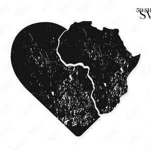 Afrika SVG, Afrika kaart Svg, Afro Svg, Black Queen Svg zwarte vrouwen T-shirt Svg, Afrika continent silhouet, African American Svg silhouet