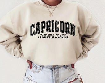 Capricorn Funny SVG, Capricorn Svg, Capricorn Png, Capricorn Girl Queen Svg, Capricorn Birthday Shirt Svg, Retro Wavy Text Svg