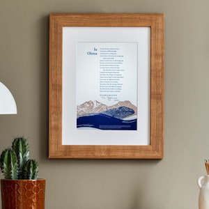 Letterpress Poetry Broadside — &quot;In Olema&quot; — poem by Tess Taylor, art and design by Jim Cokas