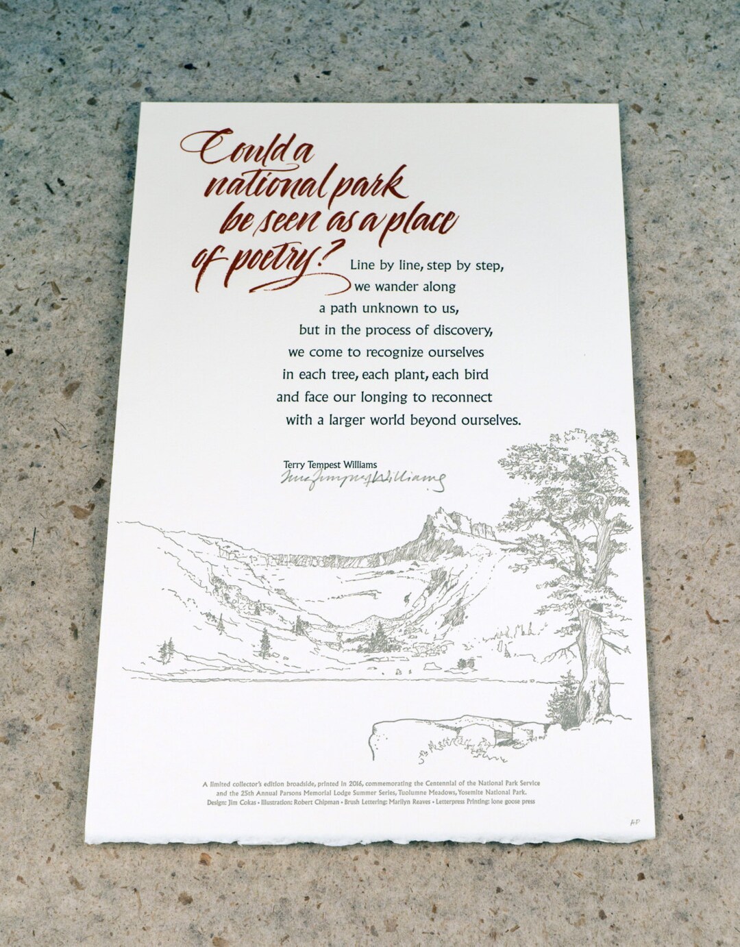 Letterpress Poetry Broadside a Place of Poetry - Etsy