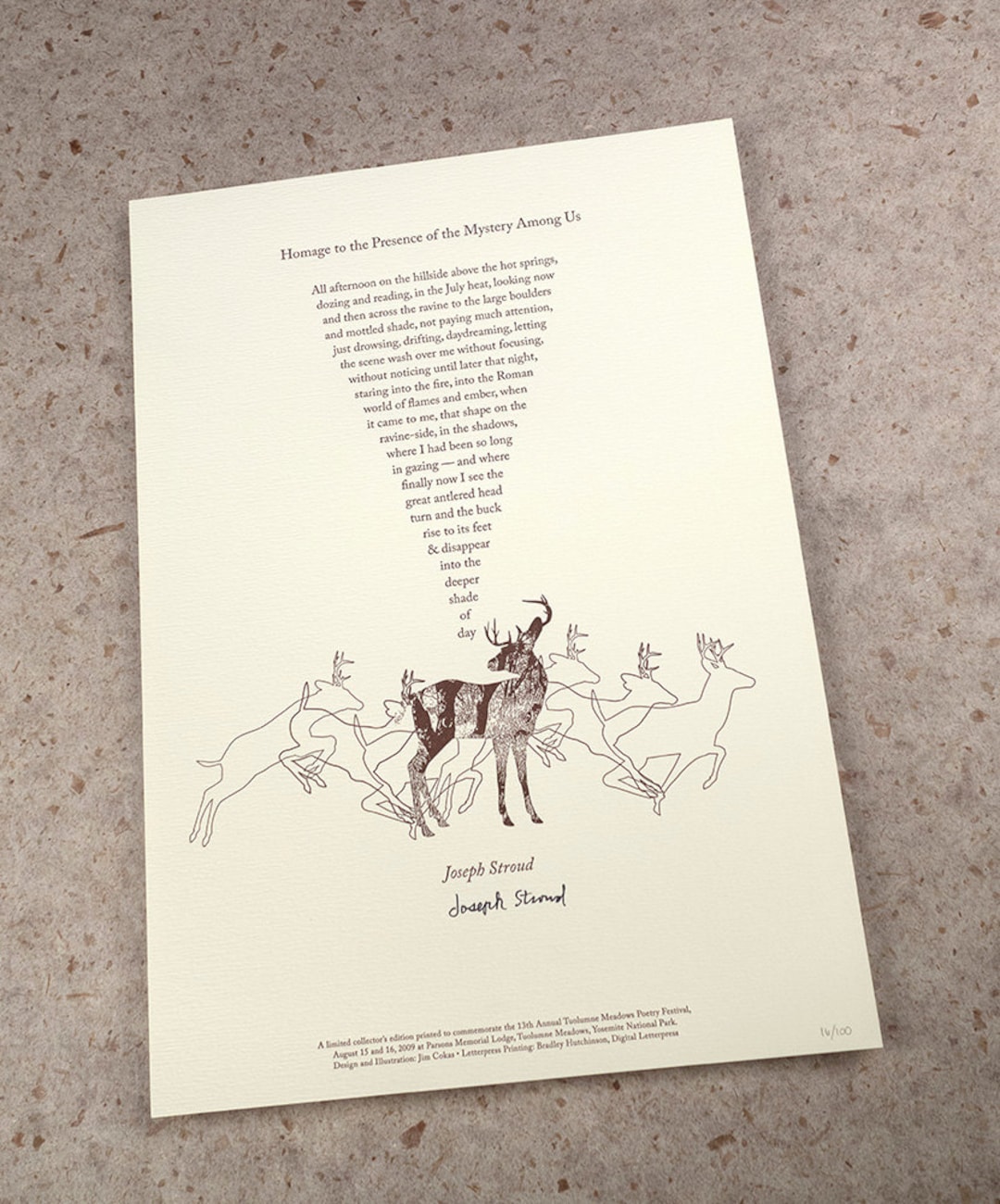 Letterpress Poetry Broadside Print —