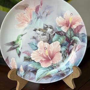 Bradford Exchange ‘Nature’s Harmony’ Decorative Plate - Art by Lena Liu, Plate made by W. S. George