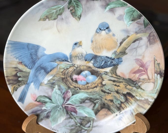 Bradford Exchange ‘Song of Promise’ Decorative Plate - Art by Lena Liu, Plate made by W. S. George