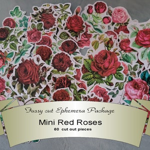 Ephemera, Mini Red Roses,