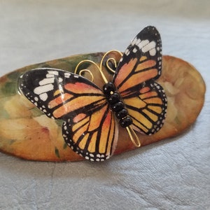 Medium Monarch Butterfly Barrette
