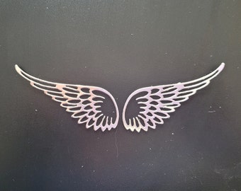 Die Cut Angel Wings, Silver Angel Wings, crafting Angel Wings, Paper Angel Wings, Paper Ephemera Pack,Pre Cut Ephemera,