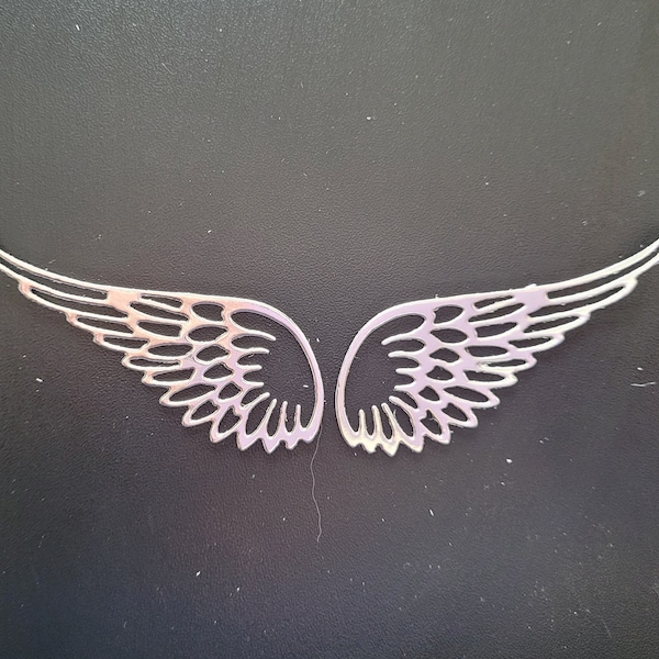 Die Cut Angel Wings, Silver Angel Wings, crafting Angel Wings, Paper Angel Wings, Paper Ephemera Pack,Pre Cut Ephemera,