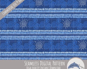 Celtic Seamless Pattern Digital Download, Hand Drawn Megalithic Tri Spirals, Irish Heritage Design, Historical, Ancient Spiritual Stone Art