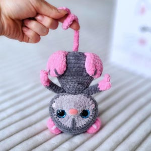 Crochet opossum - Crochet opossum pattern - Amigurumi opossum pattern