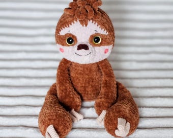 Crochet Sloth Amigurumi Pattern: Plush Forest Animal (PDF Pattern)