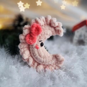 Crochet Kawaii Moon Pattern: Amigurumi Plush Toy (PDF Pattern)
