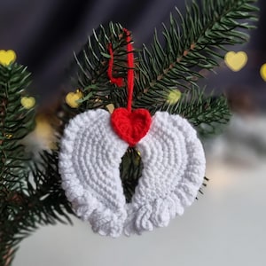 Crochet wings pattern - Crochet wings - Amigurumi wings - Wings pattern - Crochet Valentine pattern - Crochet Christmas ornament