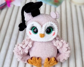 Schema gufo all'uncinetto - Gufo all'uncinetto - Schema gufo amigurumi - Schema gufo peluche - Bambola gufo all'uncinetto - Gufo all'uncinetto fai da te