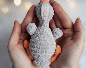 No Sew Crochet Goose Pattern: Amigurumi Plush Bird (PDF Pattern)