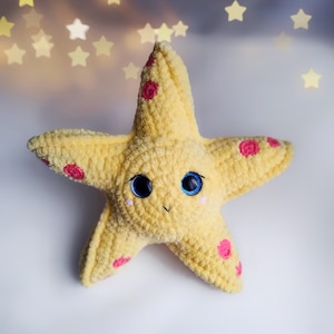 Gehaakt zeesterpatroon - gehaakt sterpatroon - amigurumi-zeesterpatroon - zeesterpatroon - sterpatroon - amigurumi-sterpatroon