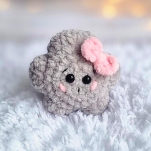 Crochet cloud pattern - Amigurumi cloud pattern - Plushie cloud pattern - Crochet sky  pattern - Crochet kawaii - NO sew