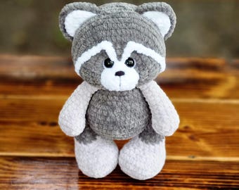 Crochet Raccoon Pattern: Amigurumi Plush Toy Tutorial (PDF)