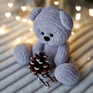 Crochet teddy bear pattern - Crochet bear pattern - Amigurumi teddy bear - Teddy bear pattern - Stuffed teddy pattern