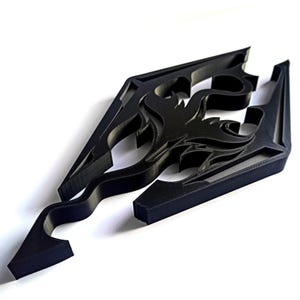 Elder Scrolls Skyrim 28 cm 3D-väggskylt arkadspelsdisplay fankonstverk samlare