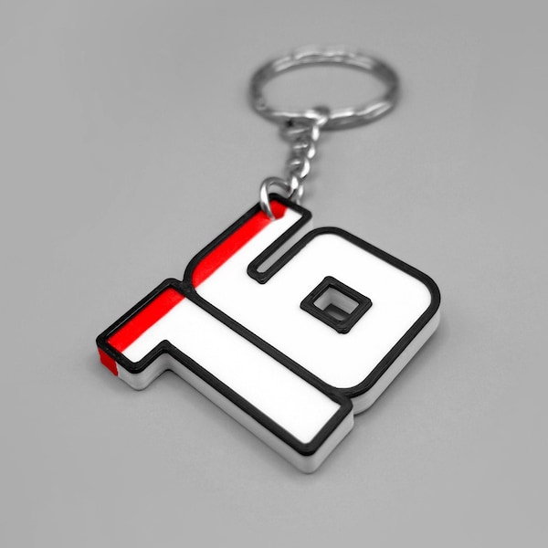 F1 Keychain - Charles Leclerc 16 Formula 1 Keyring