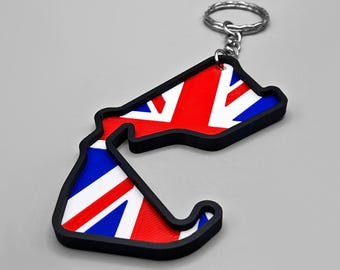 F1 Keychain British Grand Prix Silverstone Circuit MotoGP WEC Keyring
