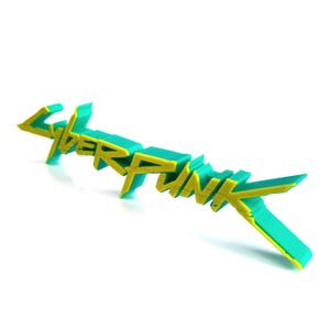 Cyberpunk 20cm 3D Gaming Display Artwork Sign Collector