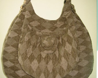 Hobo  brown two tone handbag 16" X 13" X 8" Outstanding detail..made to perfection Lee La is beautiful.