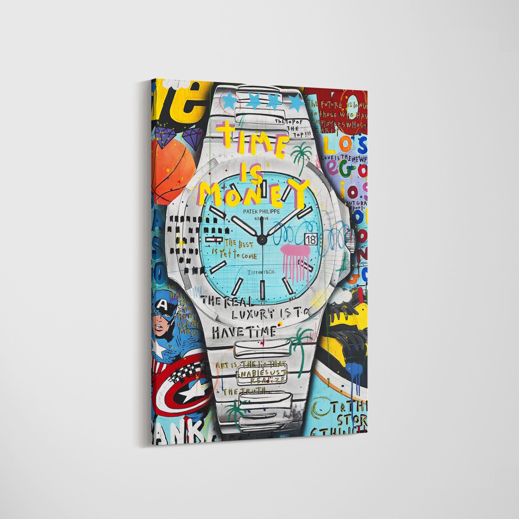 Banksy Style Patek Philippe Pop Art Canvas: Graffiti Artwork - Etsy