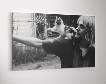 5x7 カート・コバーン 喫煙写真 タバコ アートプリント グランジ