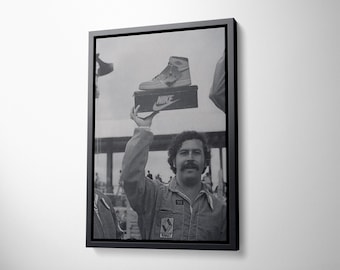 Pablo Escobar Canvas Art, Nike Air Jordan, King of Colombia