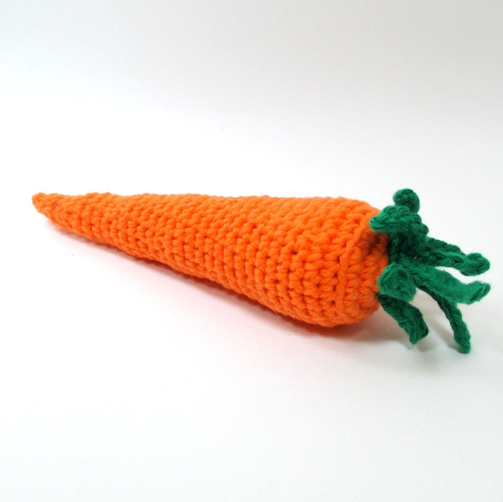 Crochet Carrot Pretend Food Toy Stuffed Carrot Play Food Kids | Etsy
