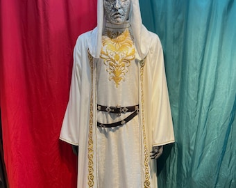 Disfraz de Baldwin IV: Réplica del Reino de los Cielos - Incluye máscara