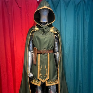 Doctor Doom Cosplay Costume: Gold Print Edition Armor