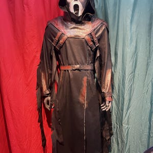 Scream 7 Ghostface Costume Coatume，Dead by Daylight Cosplay Suit image 2