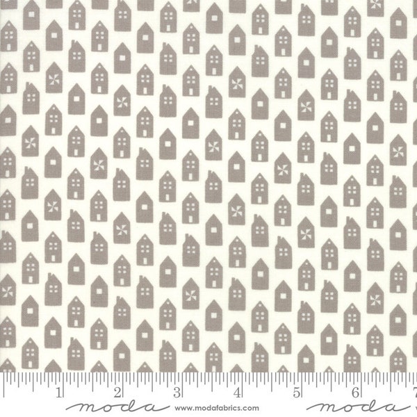 Houses in Dove AT HOME by Bonnie and Camille .. Moda Fabrics 55202 13