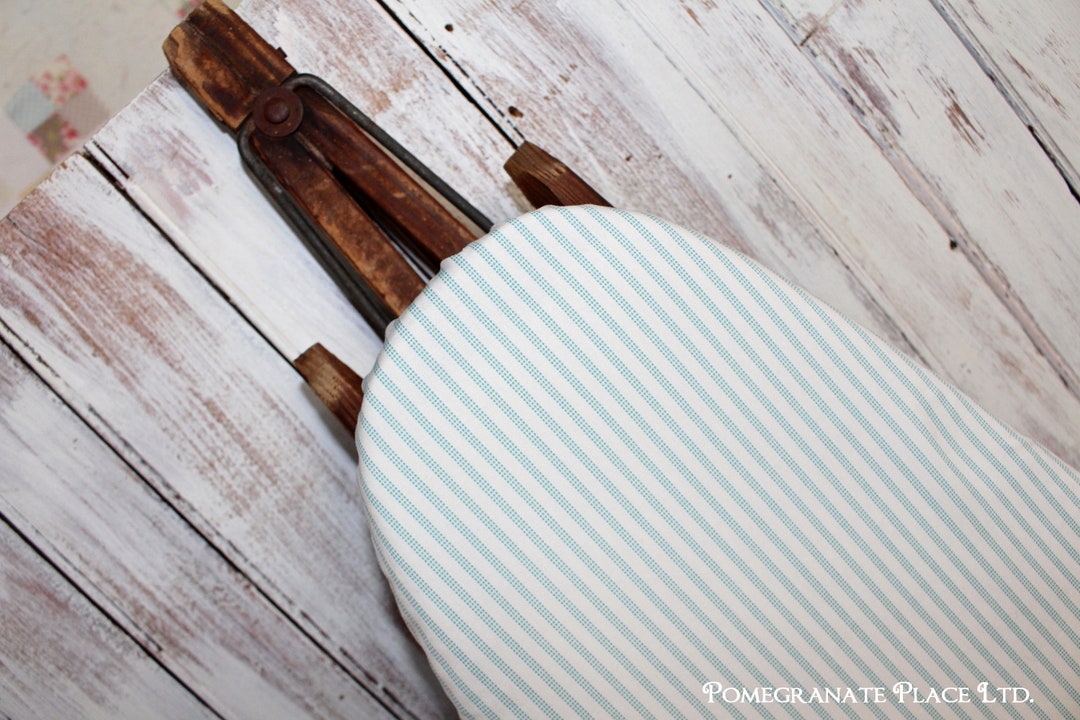 Ironing Board Cover Tilda Ticking Stripe in Aqua Striped Etsy