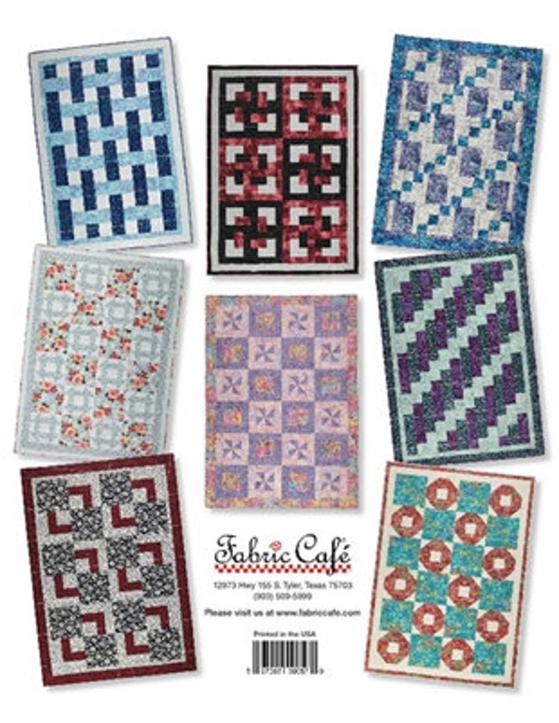 Quick as a Wink 3 Yard Quilts Quilt Pattern Book by Donna Etsy