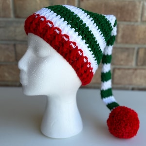Crochet  Santa’s  helper elf hat
