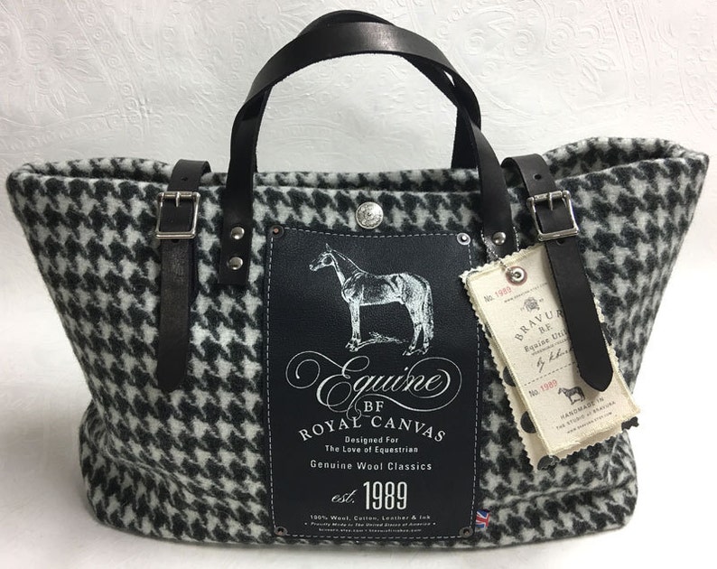 BF Equine Houndstooth Utility Bag