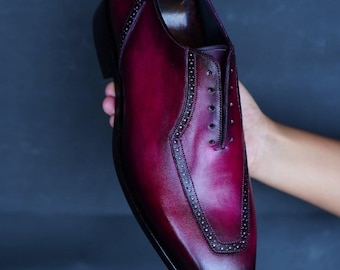 New Handmade Pure Leather Oxford Shoes For Men