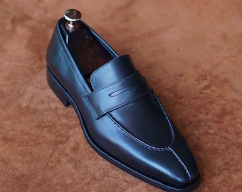 New Casual Handmade Pure Leather Moccasin Loafer Shoes For Men