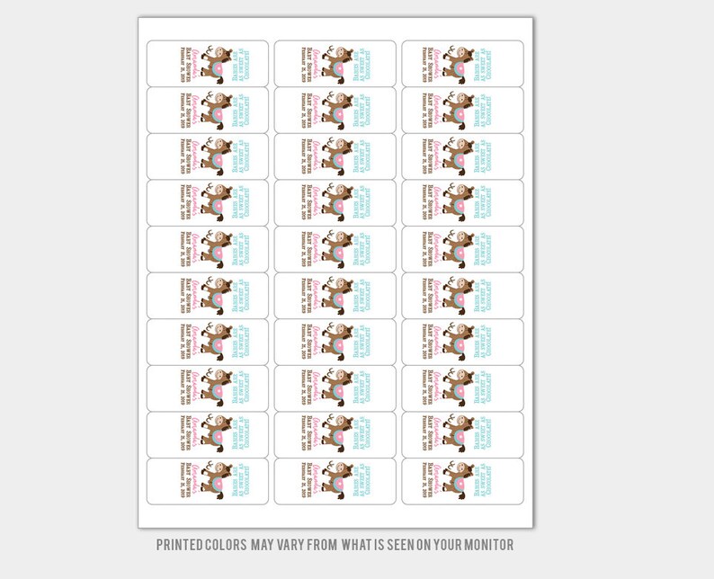 Girl Western Horse Baby Shower Nugget Labels Cowgirl Favors Pink Western Country Horse DIY Candy Stickers Printed bs-127