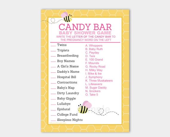 pink-bumble-bee-candy-bar-matching-baby-shower-game-girl-bee-baby